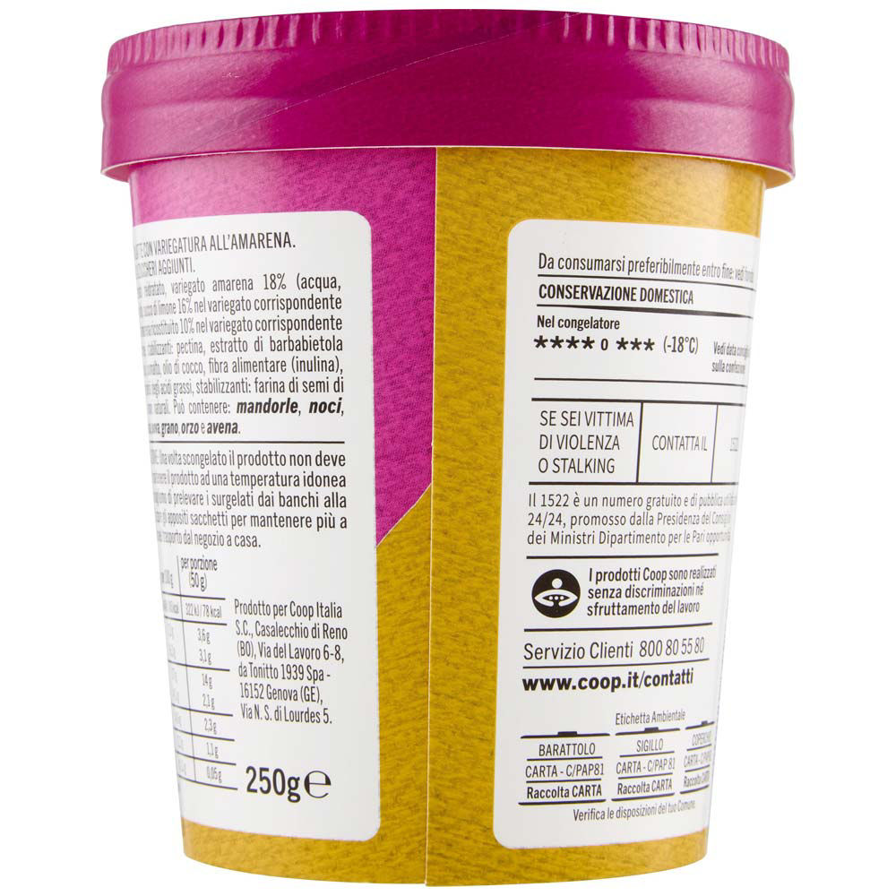 Gelato al fiordilatte variegato amarena 250 gr - Immagine 21