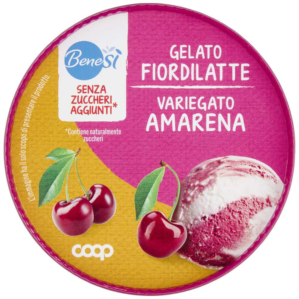 Gelato al fiordilatte variegato amarena 250 gr - Immagine 41