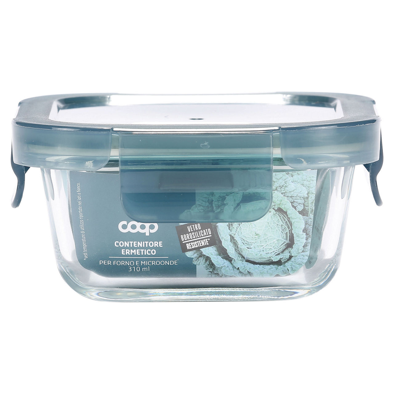 Contenitore ermetico in vetro per forno e microonde 310 ml