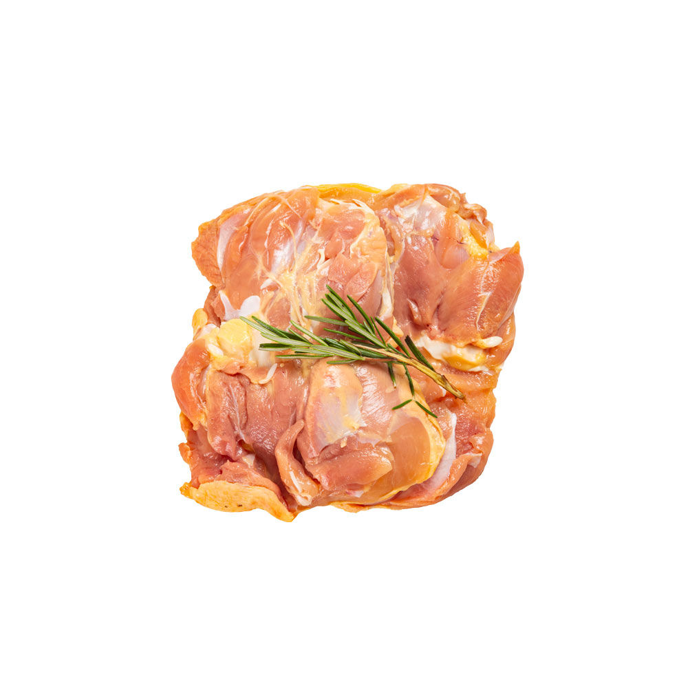 Coscia di pollo disossata condita