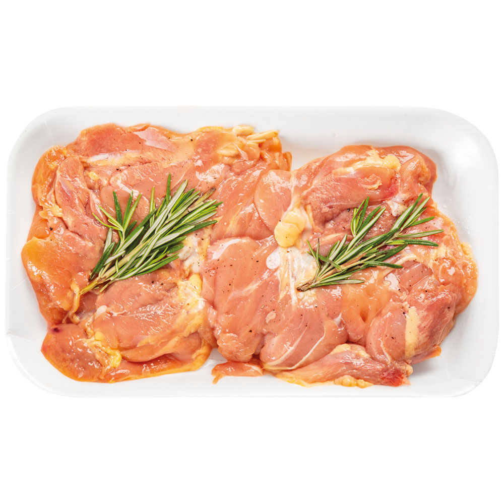 Coscia di pollo disossata condita