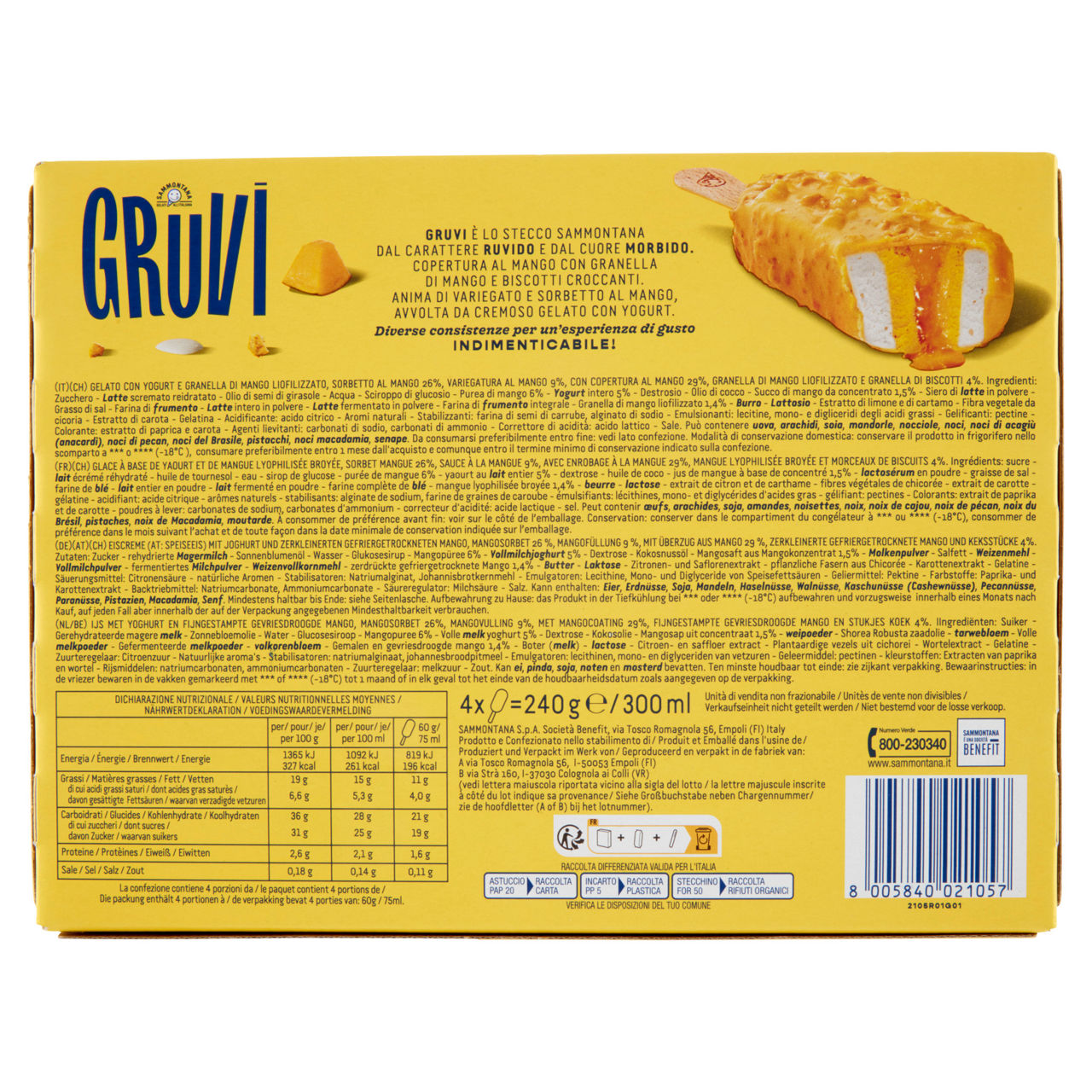 Stecco gelato al mango 4 pz 240 gr - Immagine 61