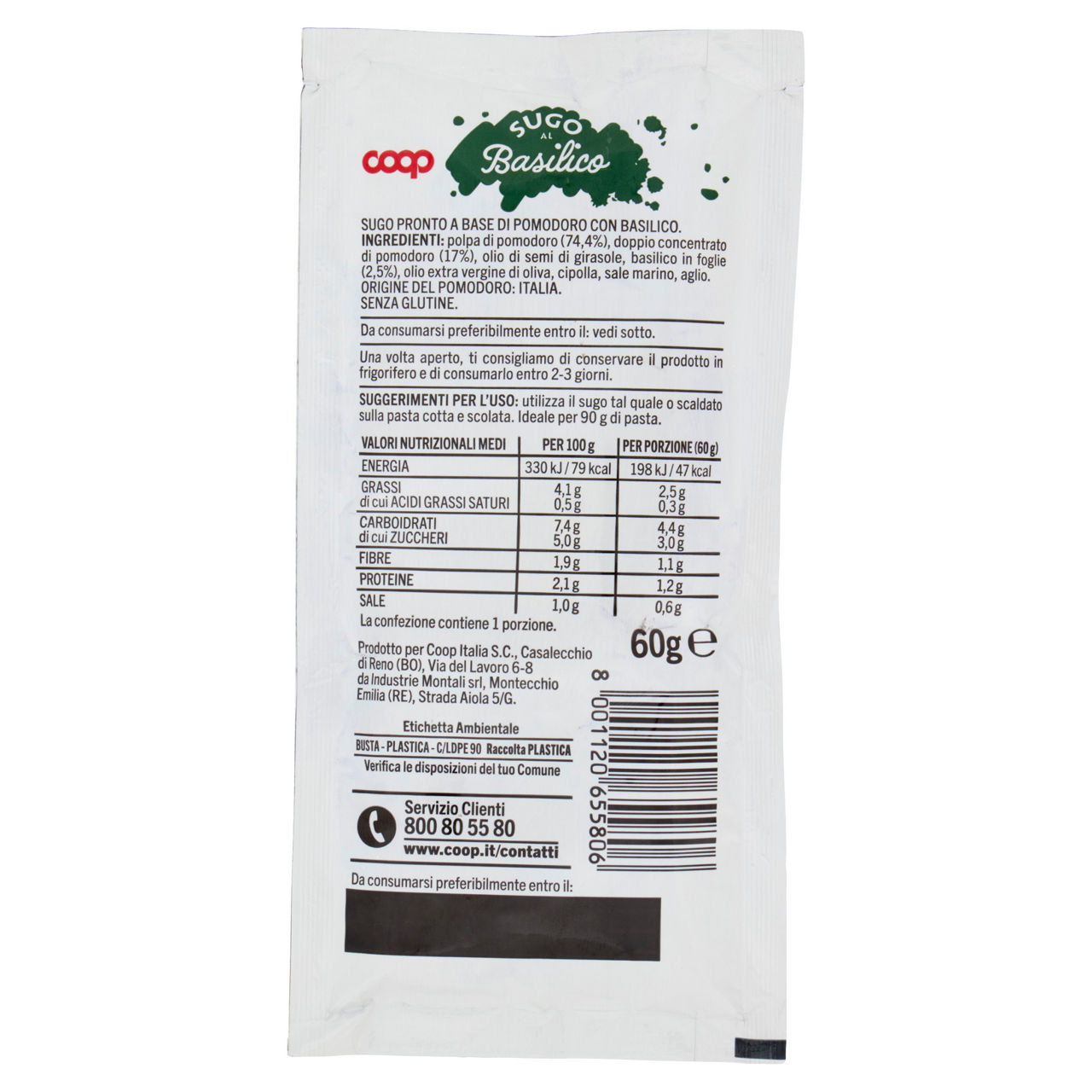 Sugo al basilco busta coop g 60 - Immagine 21