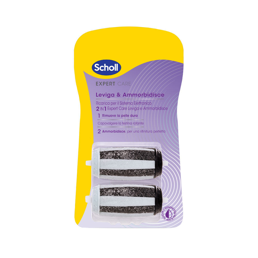 Ricariche per rullo levigante per piedi Expert Care 2 pz