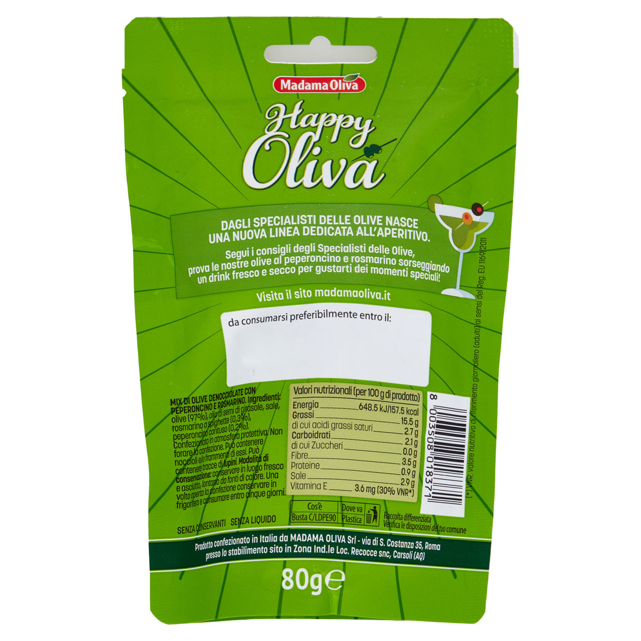Olive mix denocciolate peperoncino e rosmarino 80 gr - Immagine 21