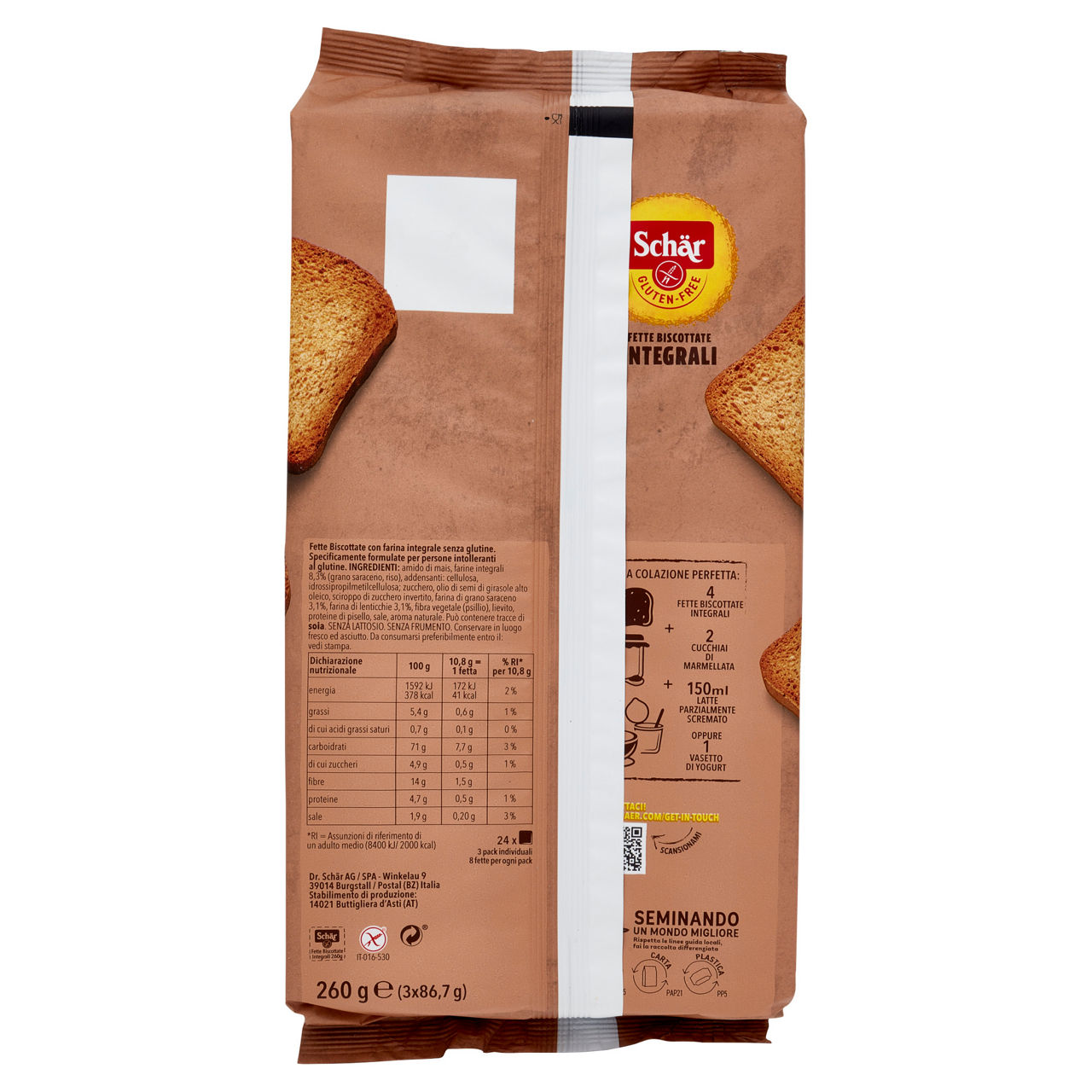 Fette biscottate integrali senza glutine schar g 260 - Immagine 31