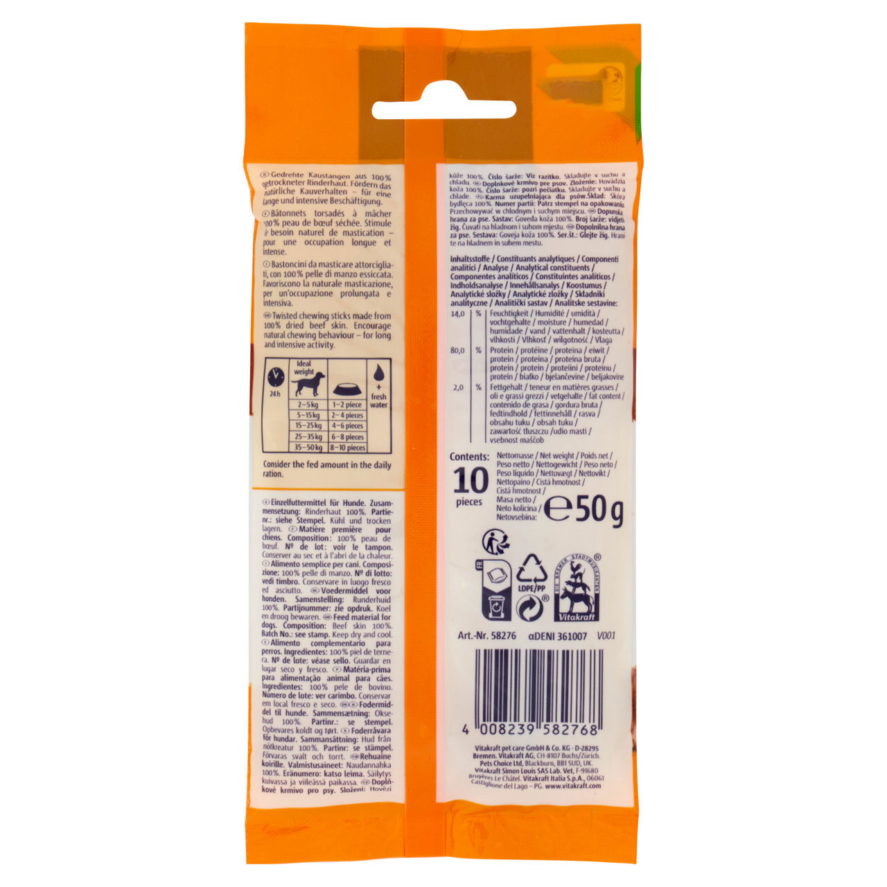 Chews bastoncini arrotolati 12,5cm  vitakraft pz 10 - Immagine 11
