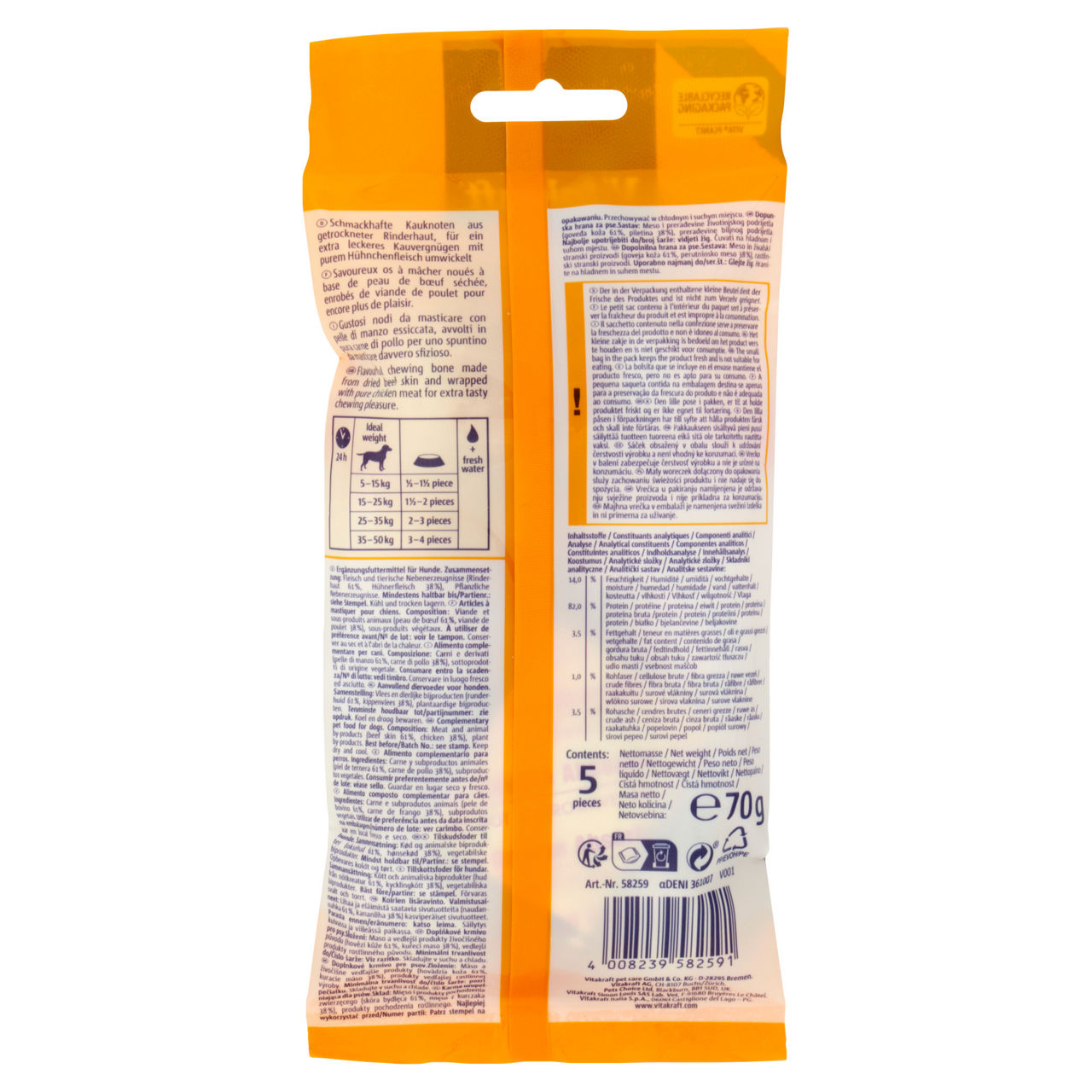Deli chews ossi nodati con pollo s vitakraft pz 5 - Immagine 31