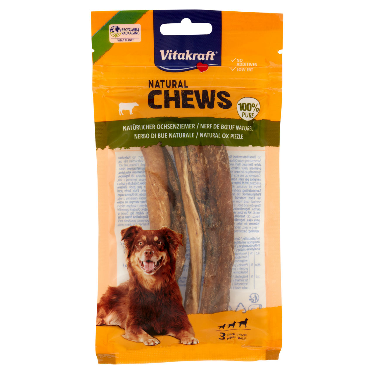 Natural chews nerbo di bue vitakraft pz 3 - Immagine 01