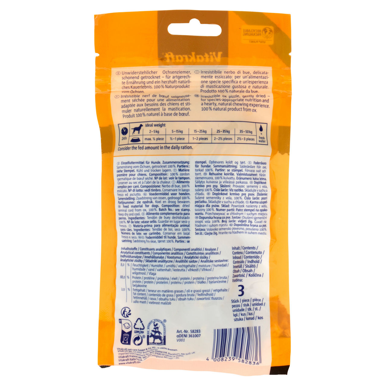 Natural chews nerbo di bue vitakraft pz 3 - Immagine 11