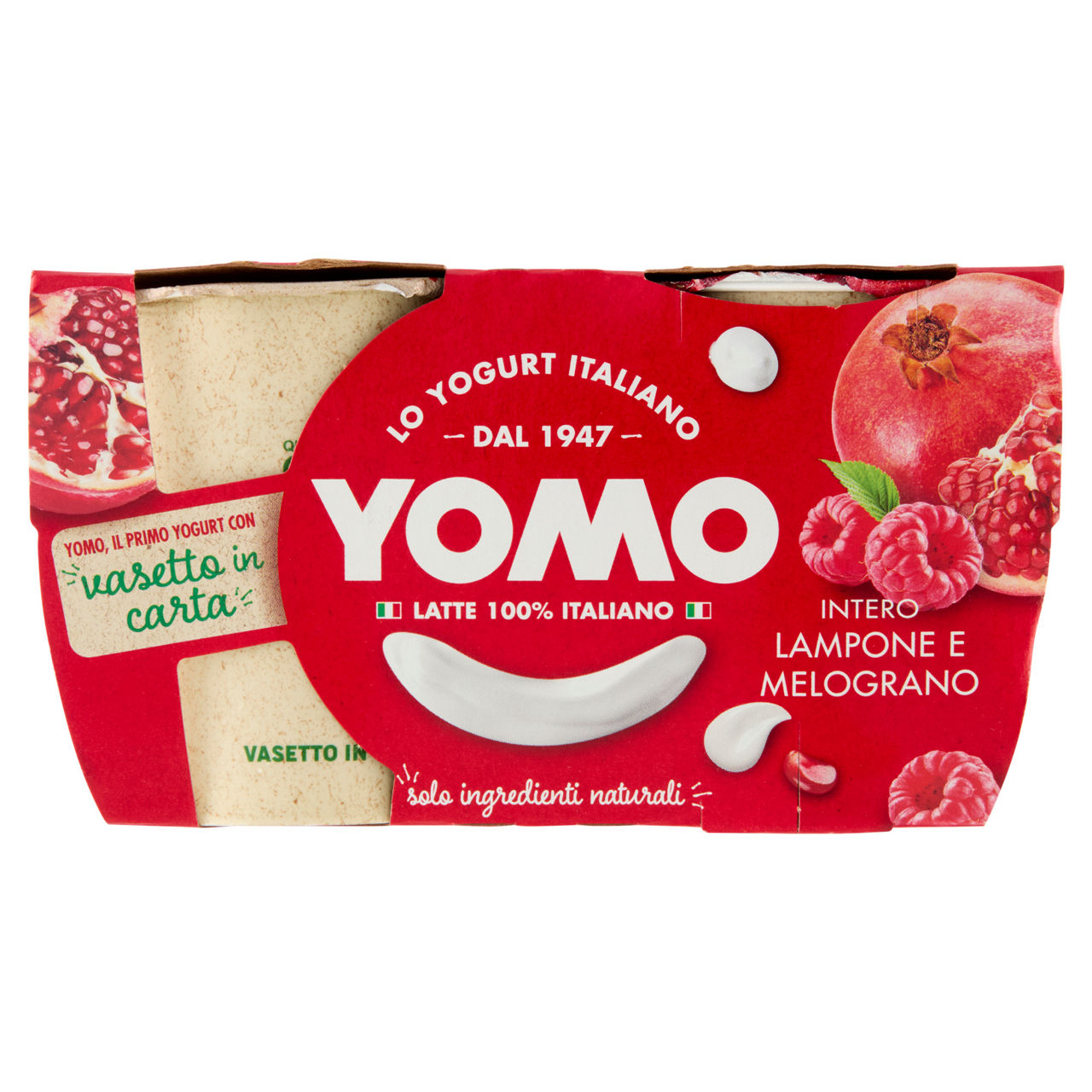 Yogurt intero lampone e melograno 2 pz da 125 gr - Immagine 01