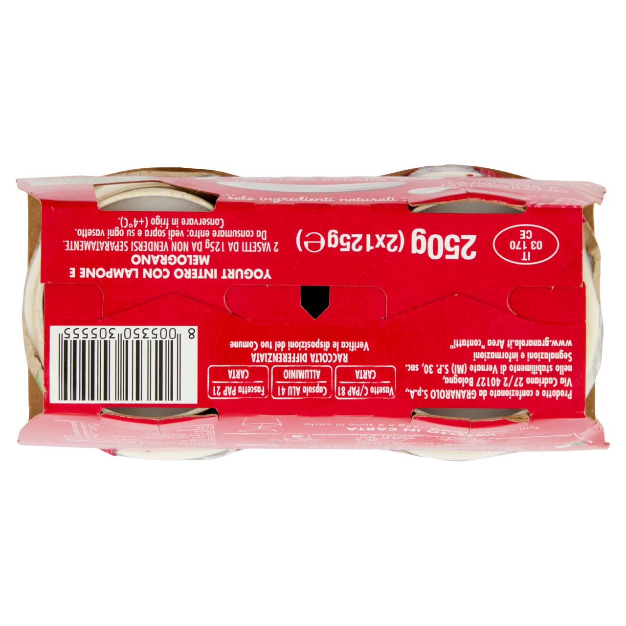 Yogurt intero lampone e melograno 2 pz da 125 gr - Immagine 21