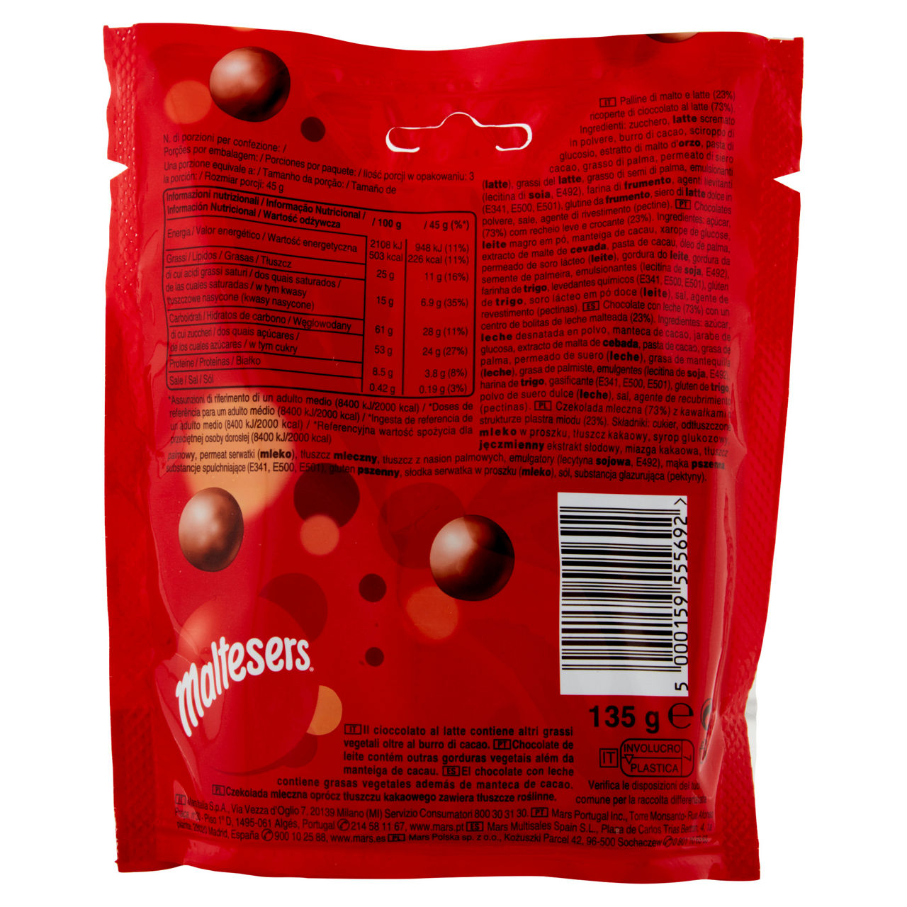 Palline di malto e latte ricoperte di cioccolato al latte 135 gr - Immagine 11