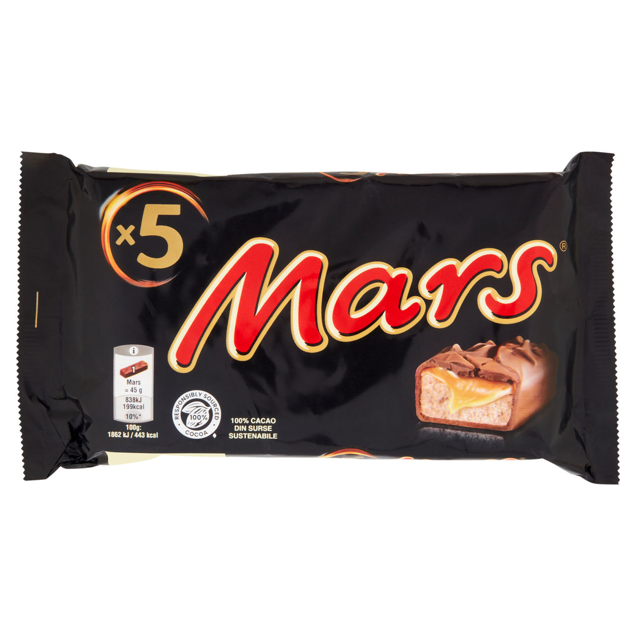 Cioccolato ripieno con caramella mou 5 pz 225 gr - Immagine 01