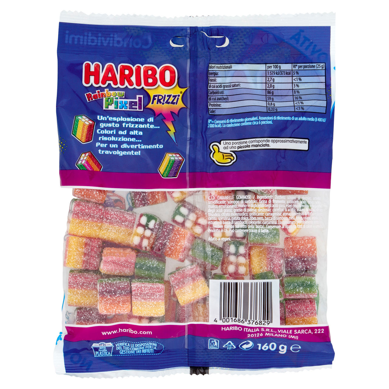 Caramelle frizzanti Rainbow Pixel 160 gr - Immagine 51