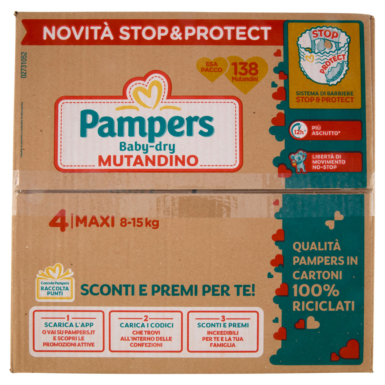 Pannolini mutandino Maxi tg 4 kg 8-15 pz 138 - Immagine 11
