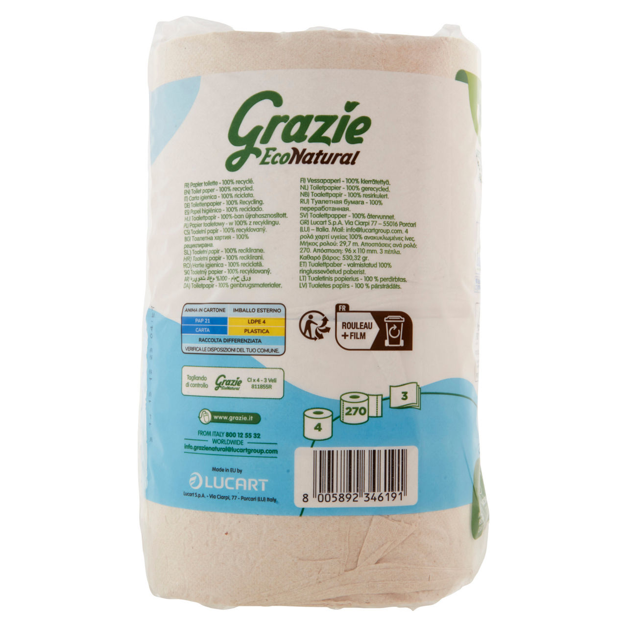 Carta igienica maxi rotoli extra soft 3 veli 270 strappi 4 pz - Immagine 41