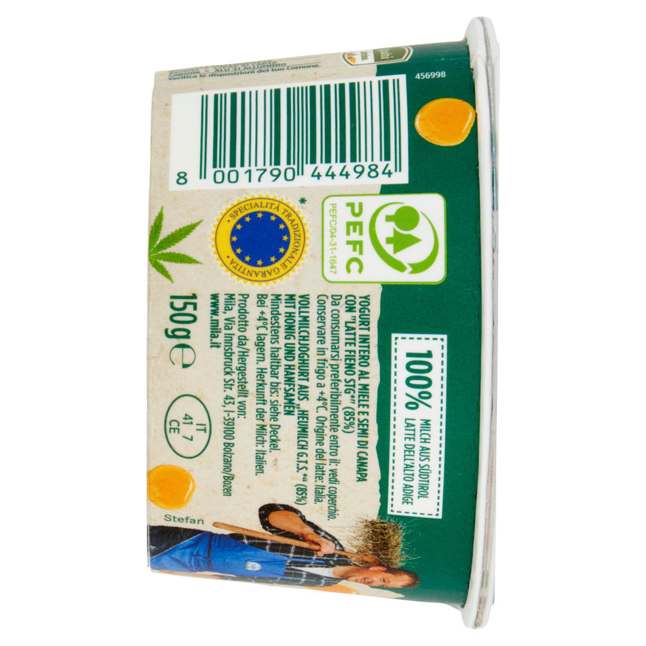 Yogurt intero con Latte Fieno al miele e semi di canapa 150 gr - Immagine 11