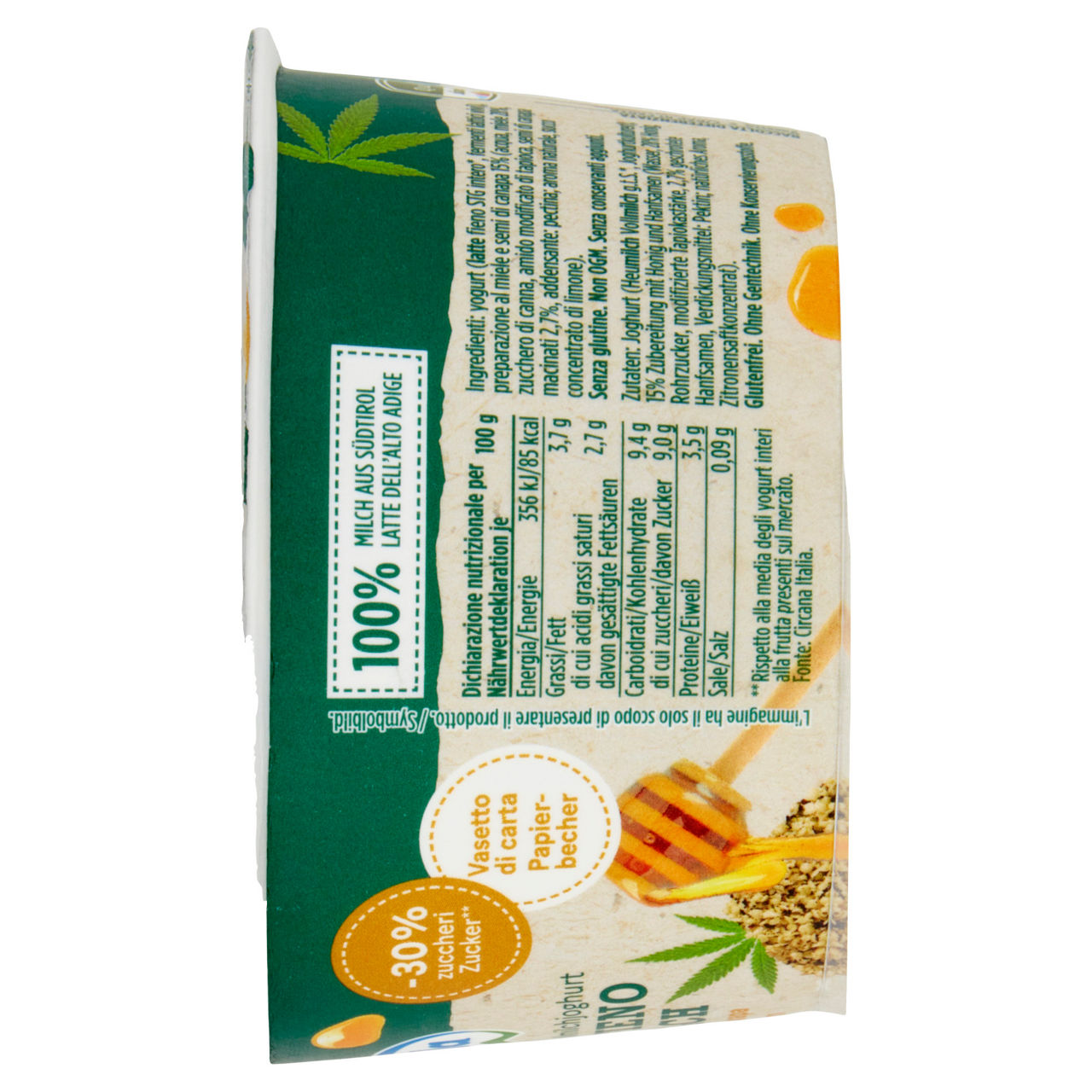 Yogurt intero con Latte Fieno al miele e semi di canapa 150 gr - Immagine 21