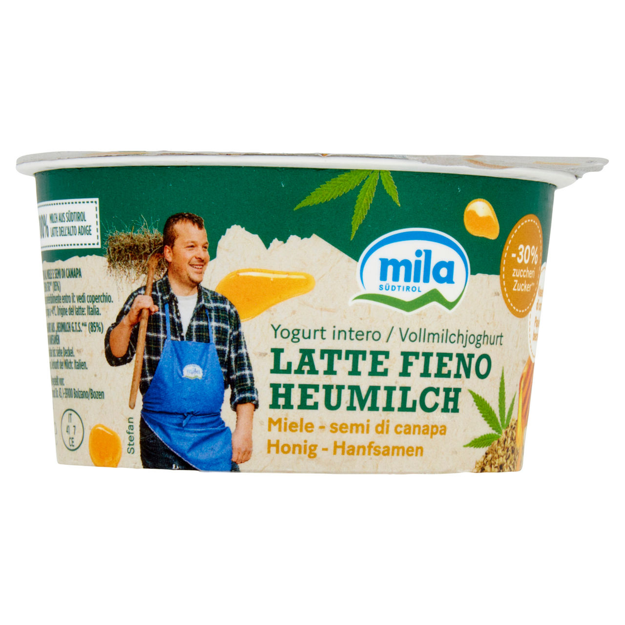 Yogurt intero con Latte Fieno al miele e semi di canapa 150 gr - Immagine 41