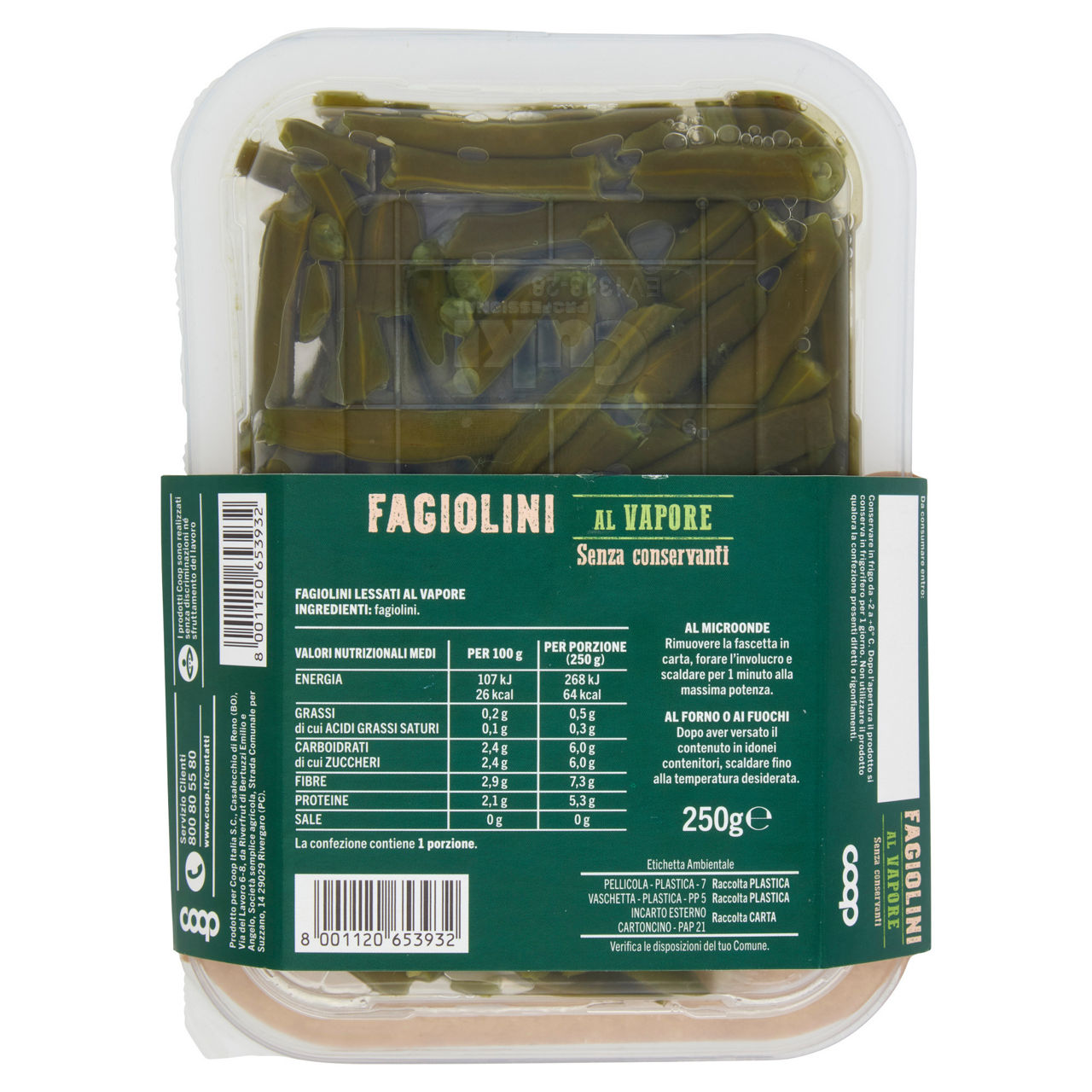 Fagiolini al vapore 250 gr - Immagine 21
