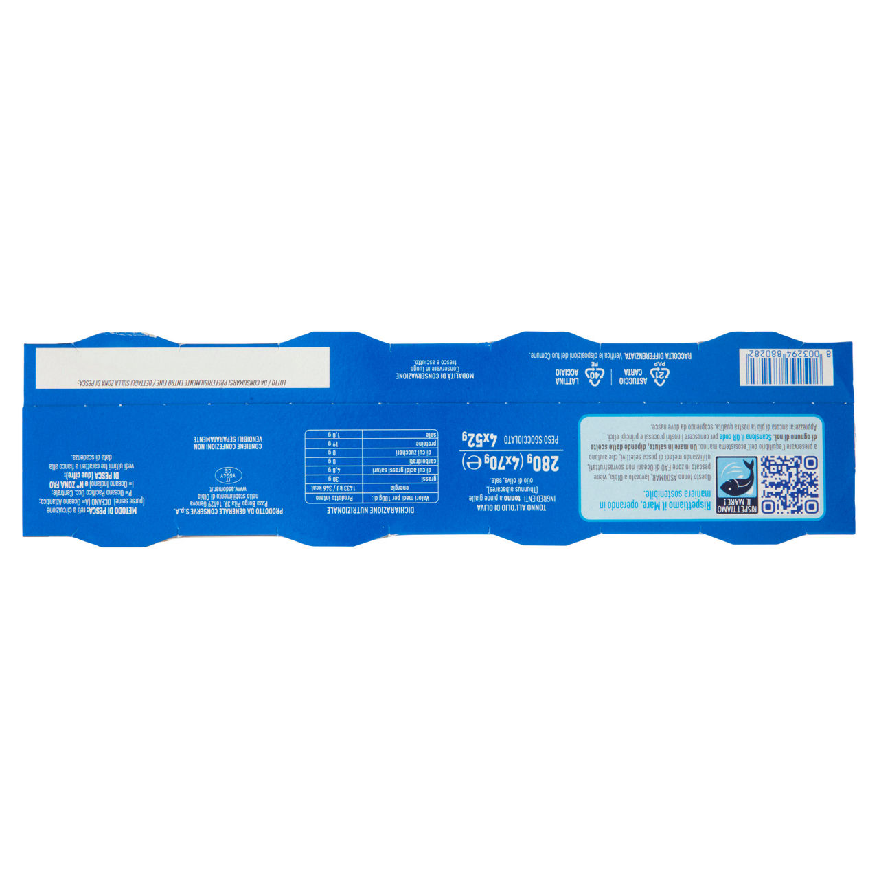 Tonno olio d'oliva + omaggio asdomar 70g x 3 g 210 - Immagine 21