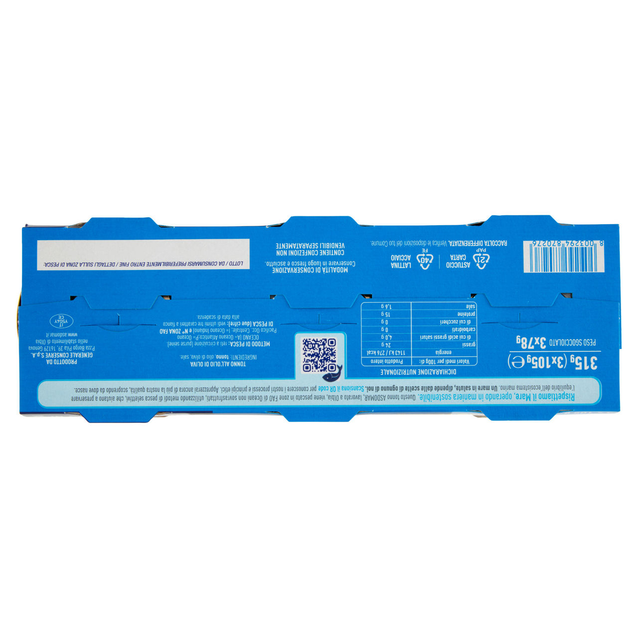 Tonno olio d'oliva + omaggio asdomar105g x 2 g 210 - Immagine 11