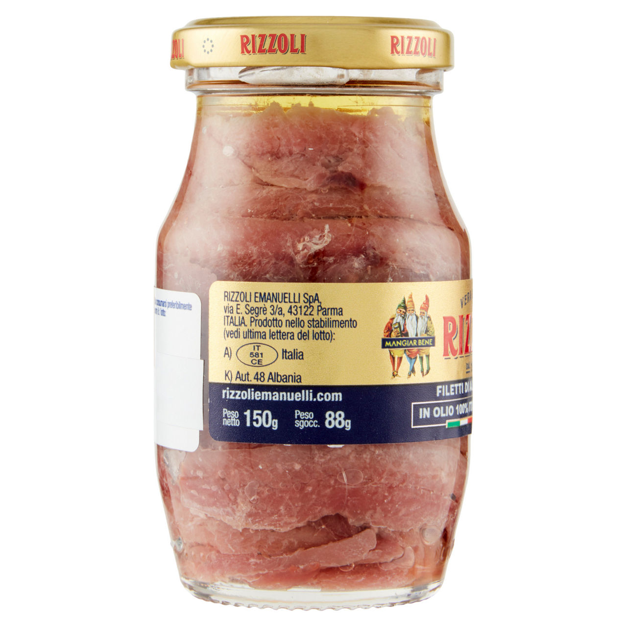 Filetti di alici in olio 100% italiano 150 gr - Immagine 51