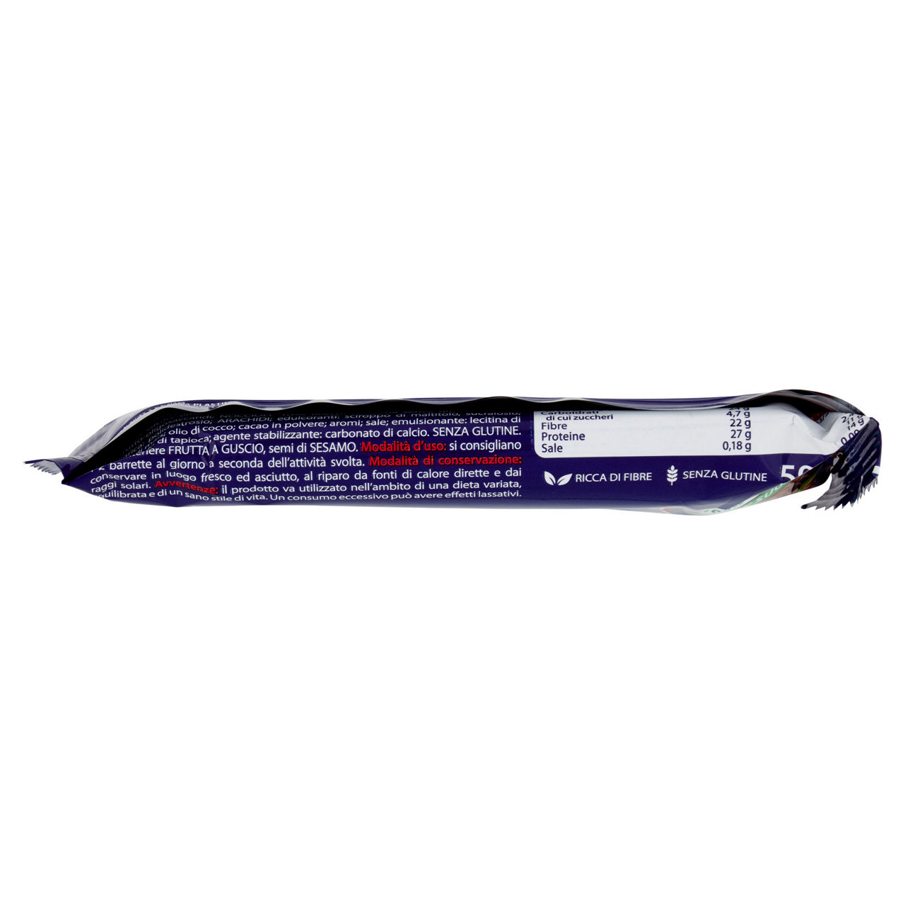 Barretta proteica veggy protein 27% mandorle e nocciole 50 gr - Immagine 41