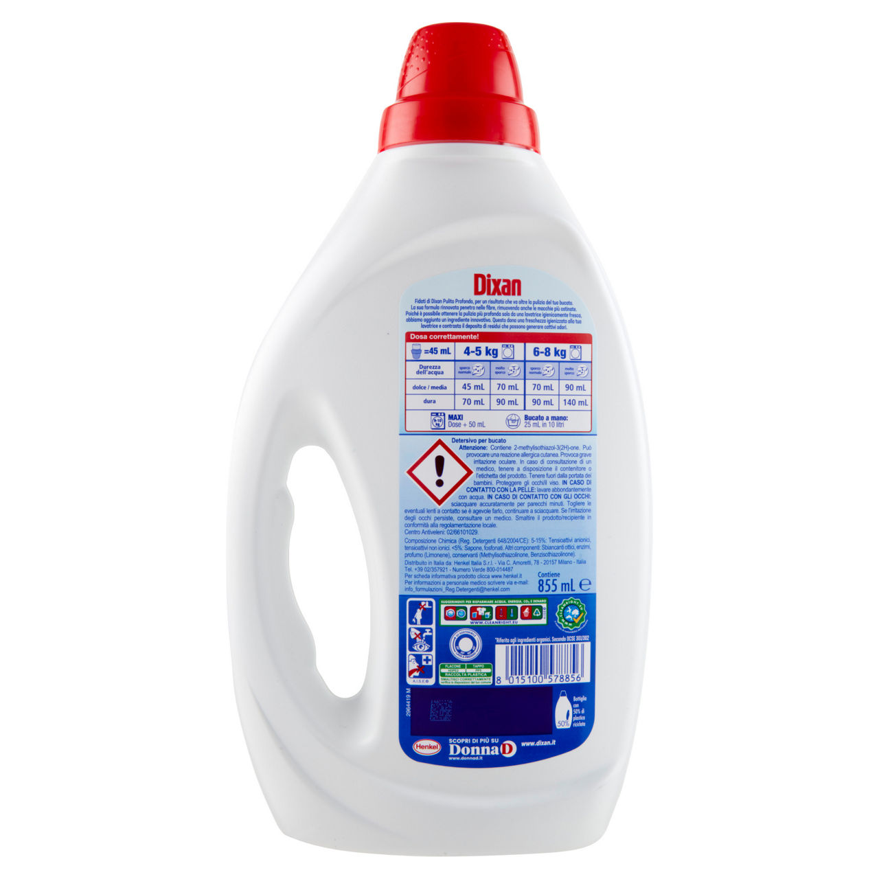 Detersivo lavatrice liquido dixan 19lav classico l 0,855 - Immagine 21