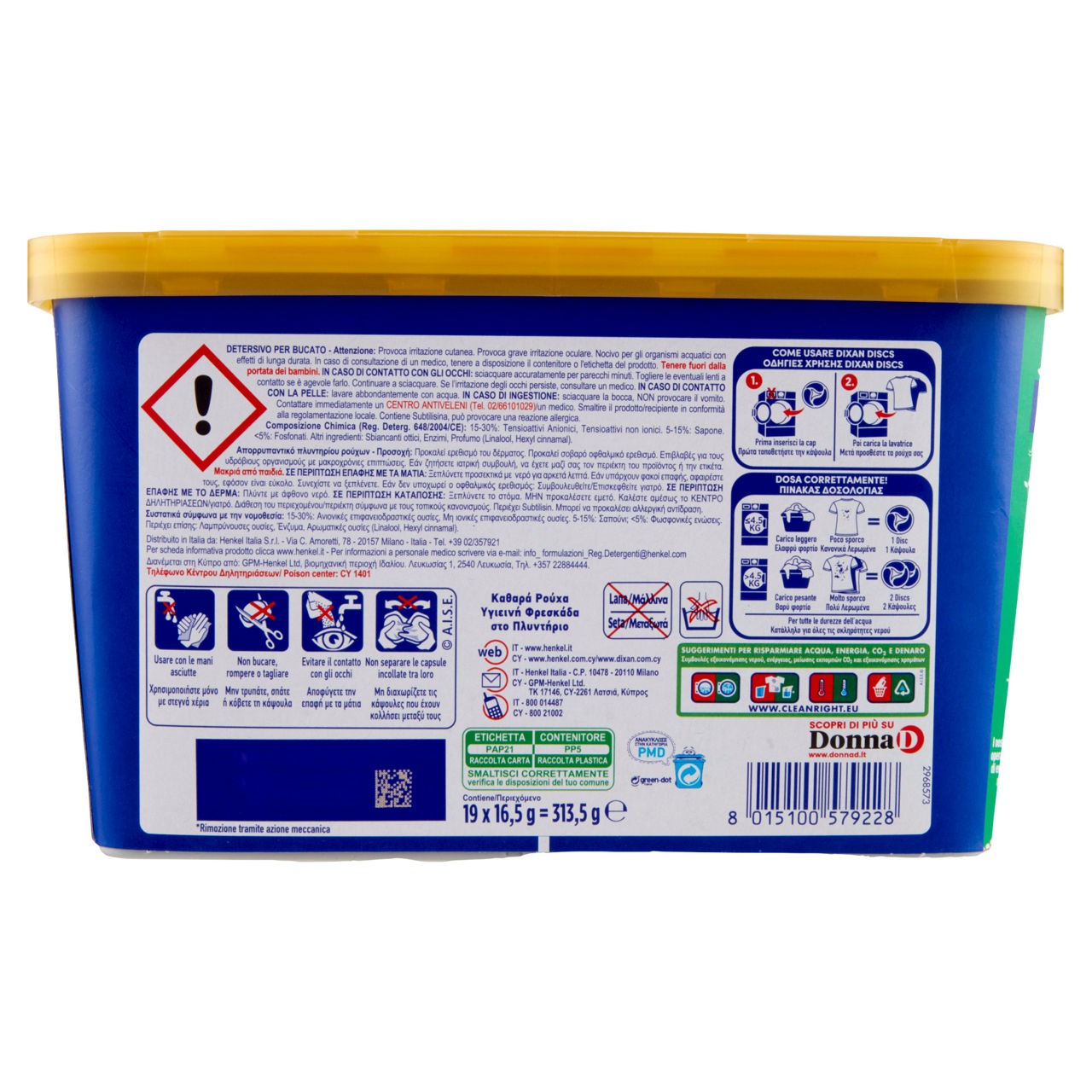 Detersivo lavatrice in caps igienizzante 19 lavaggi - Immagine 11