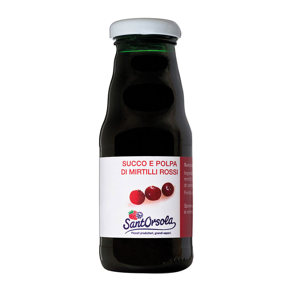 Succo e polpa di mirtilli rossi 200 gr