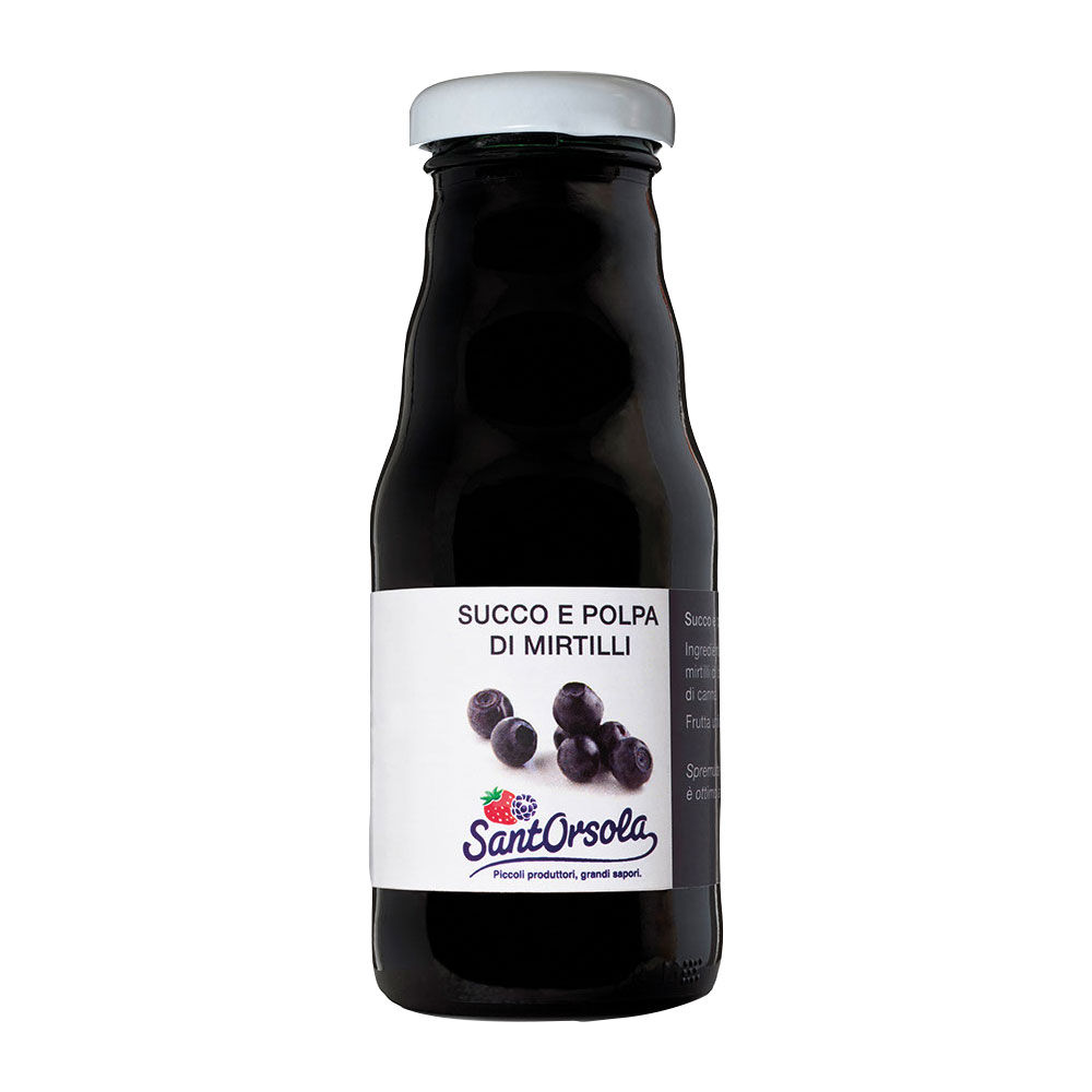 Succo e polpa di mirtilli 200 gr