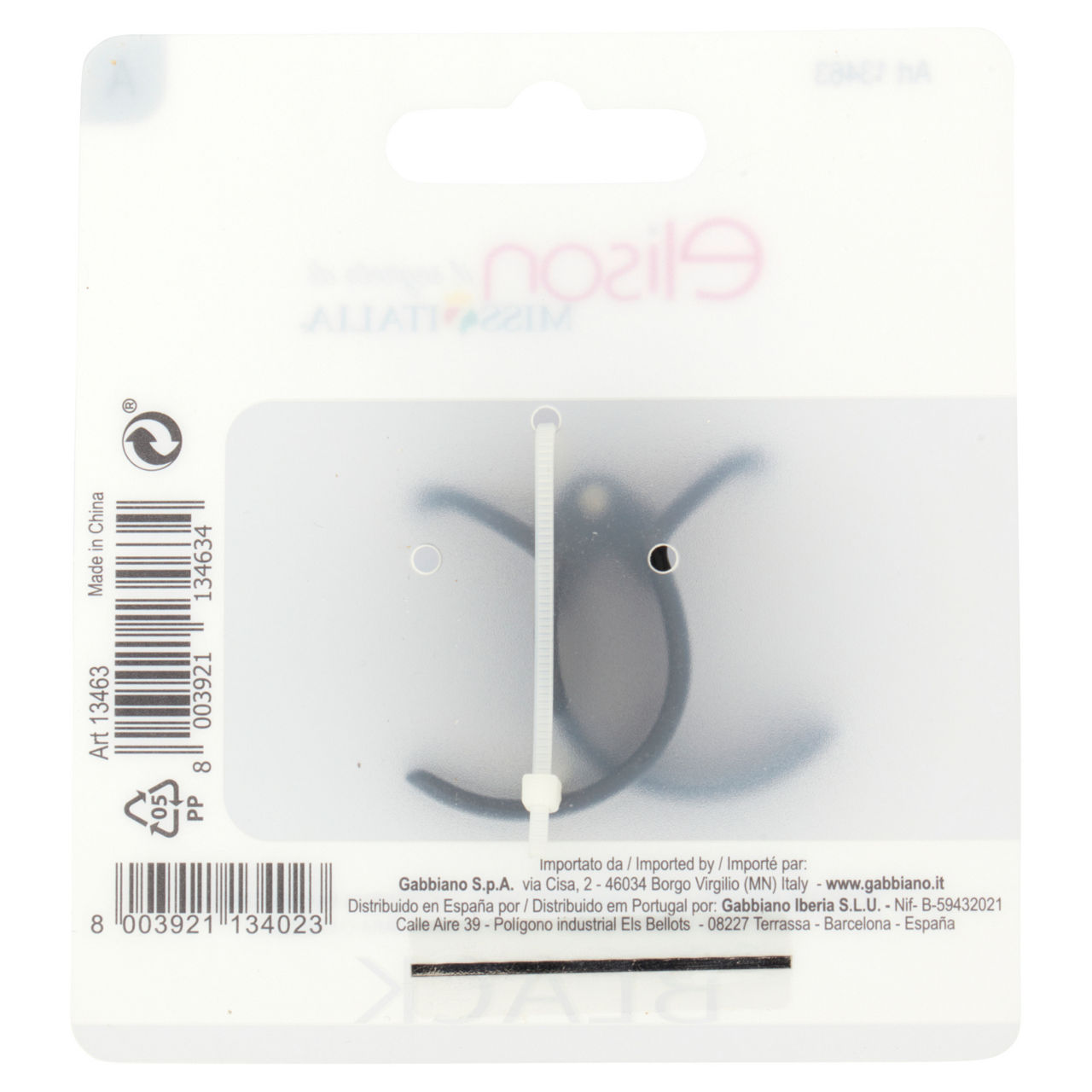 Pinza per capelli elison medium cl.black pz.1 - Immagine 31