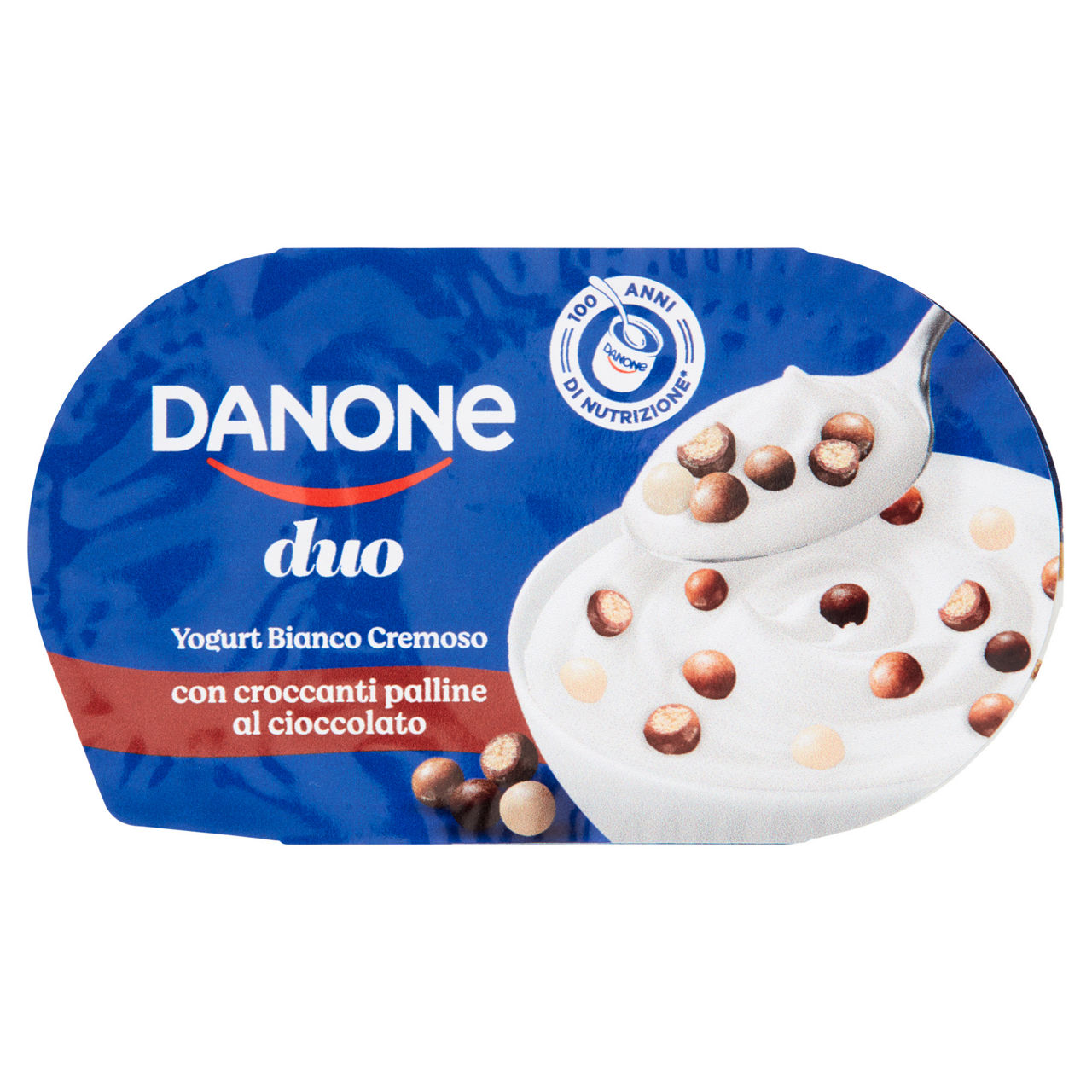Yogurt duo bianco cremoso con palline al cioccolato 98 gr