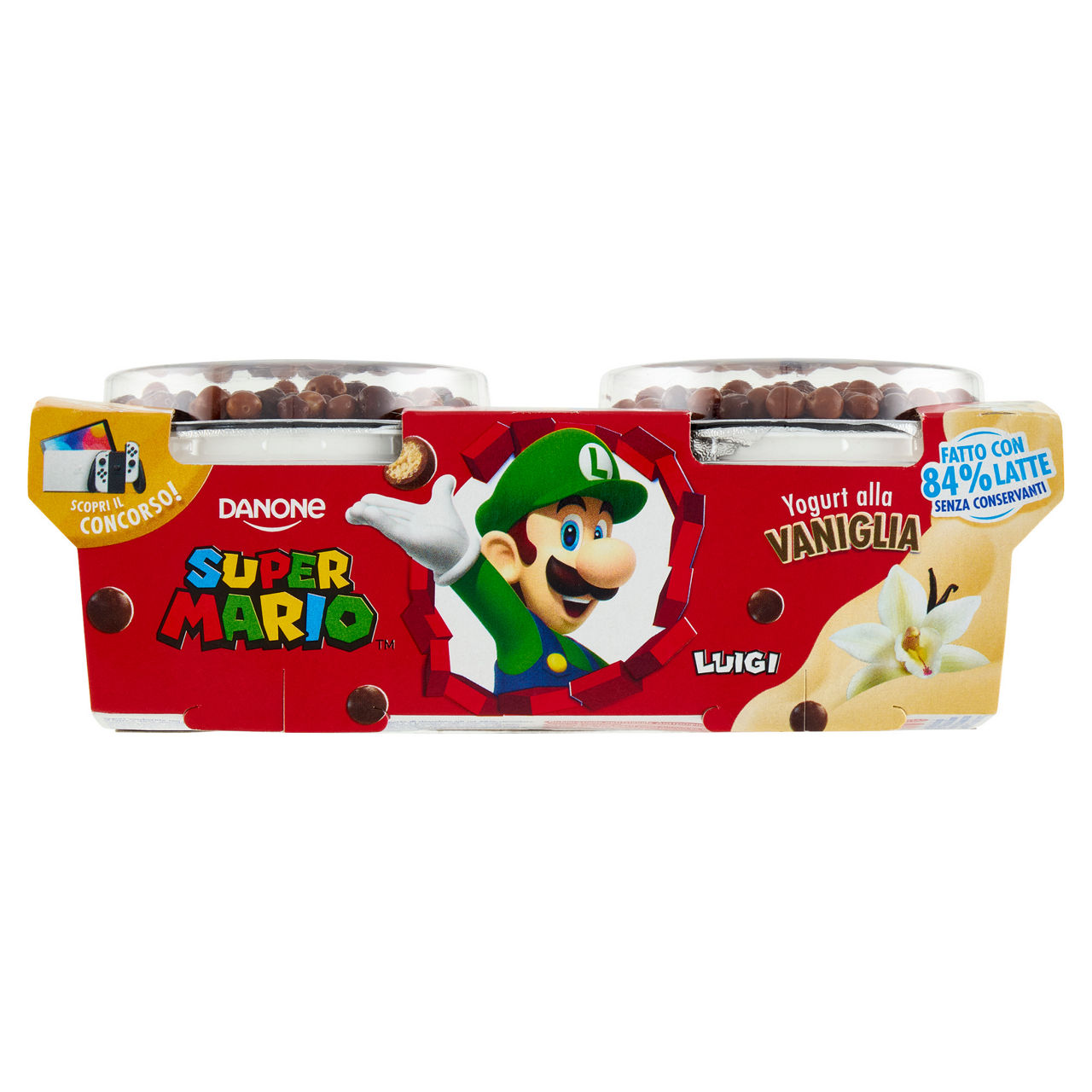 Yogurt Super Mario alla vaniglia 2 pz da 110 gr - Immagine 01