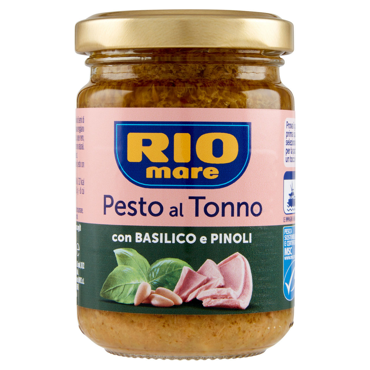 Pesto al tonno con basilico e pinoli 130 gr