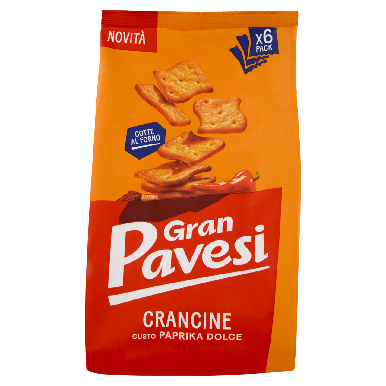 Crackers Crancine alla paprika 180 gr - Immagine 01