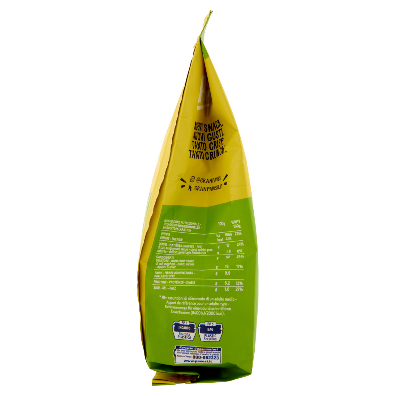 Crackers sfoglie crispy gusto pepe e lime 150 gr - Immagine 21