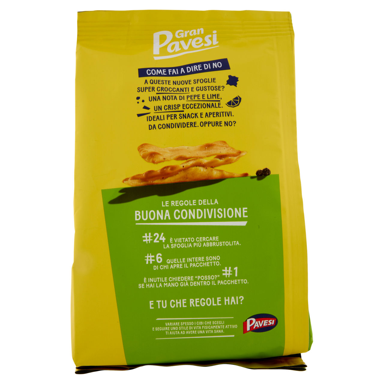Crackers sfoglie crispy gusto pepe e lime 150 gr - Immagine 41
