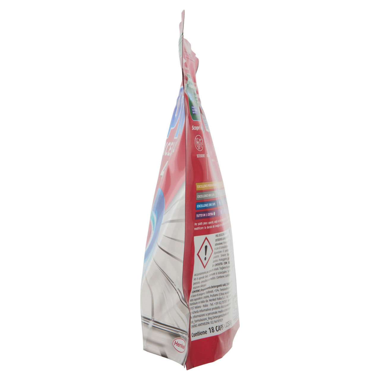 Detersivo lavastoviglie in caps 4 in 1 Excellence 16 pz + 2 omaggio - Immagine 41