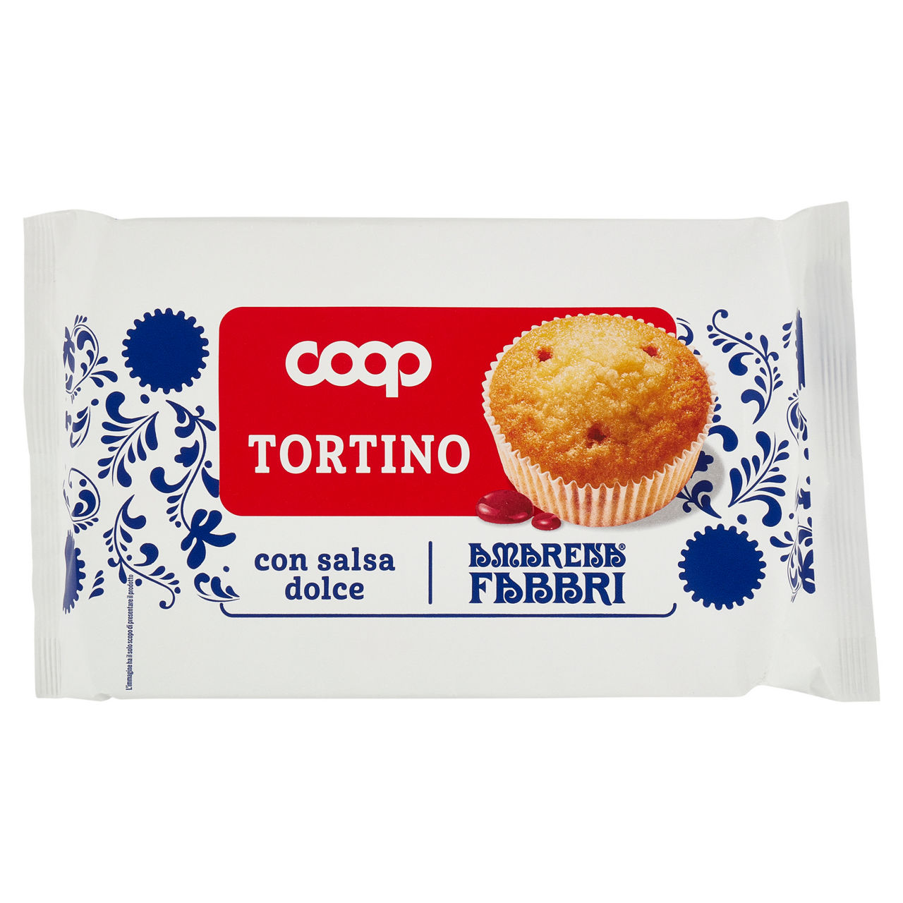Tortini farciti con amarena fabbri coop vaschetta pz. 6 g 240 - Immagine 01