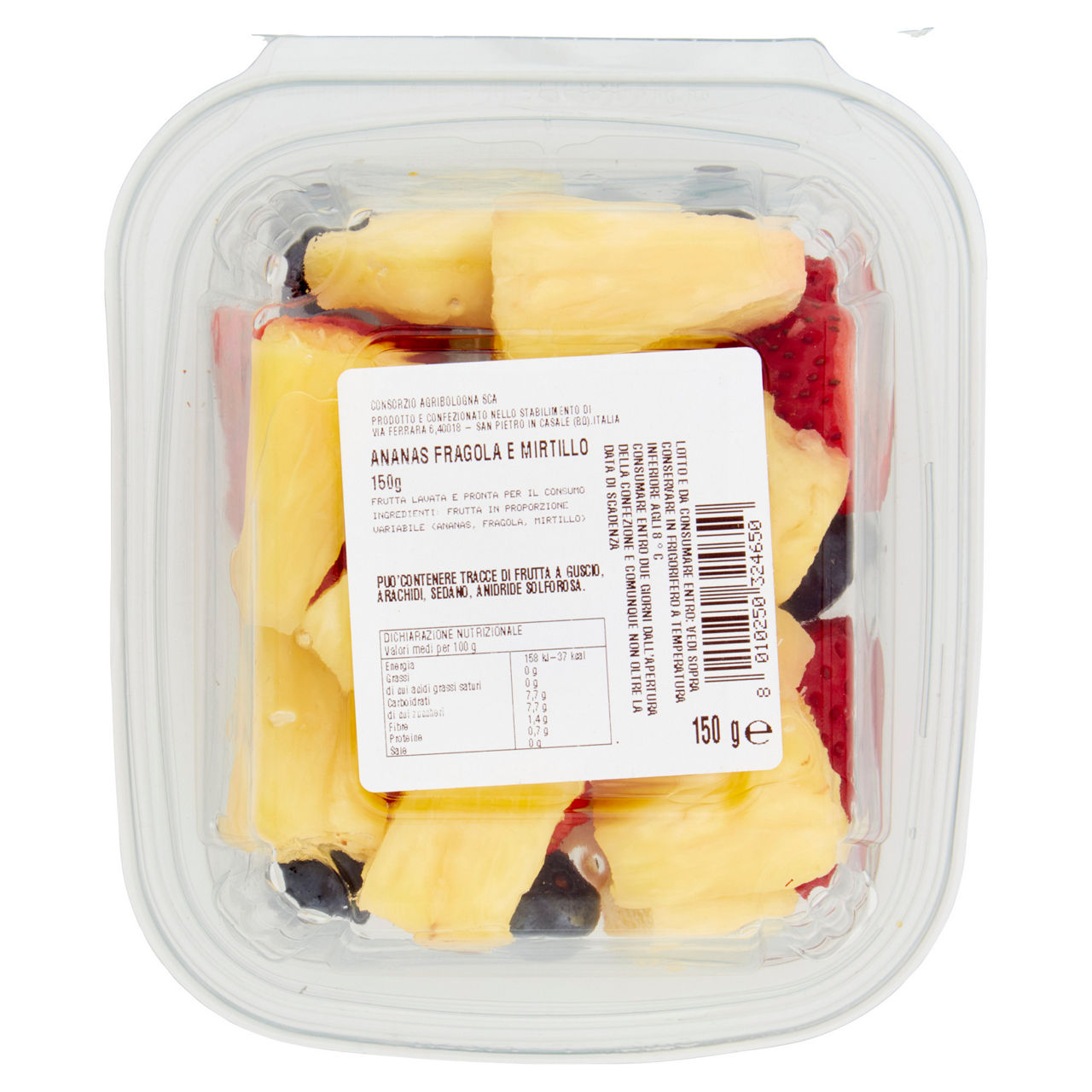 Mix di ananas fragole e mirtilli 150 gr - Immagine 111