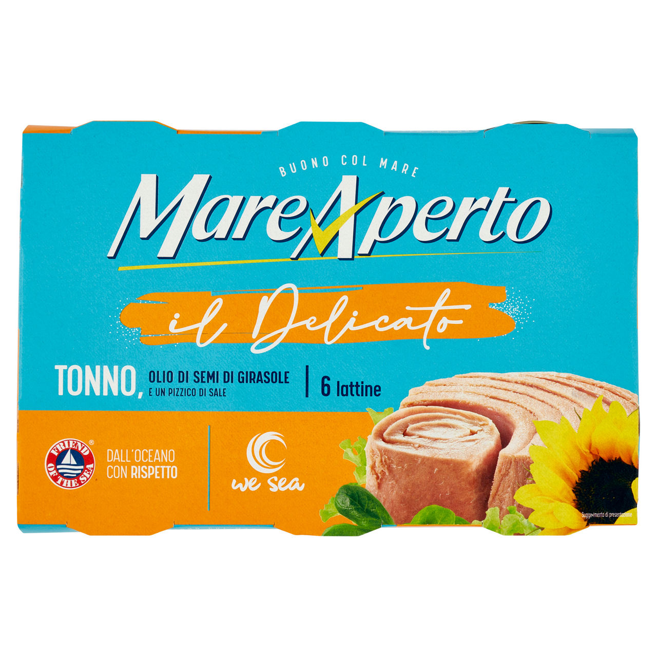 Tonno all'olio di semi di girasole 6 pz x 70 gr - Immagine 01