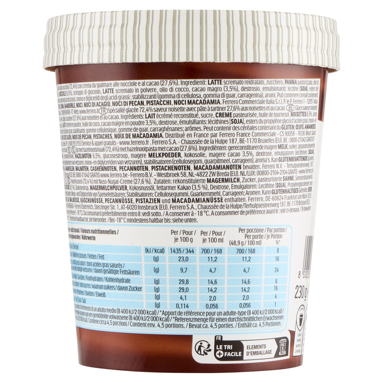 Gelato alla Nutella 230 gr - Immagine 51