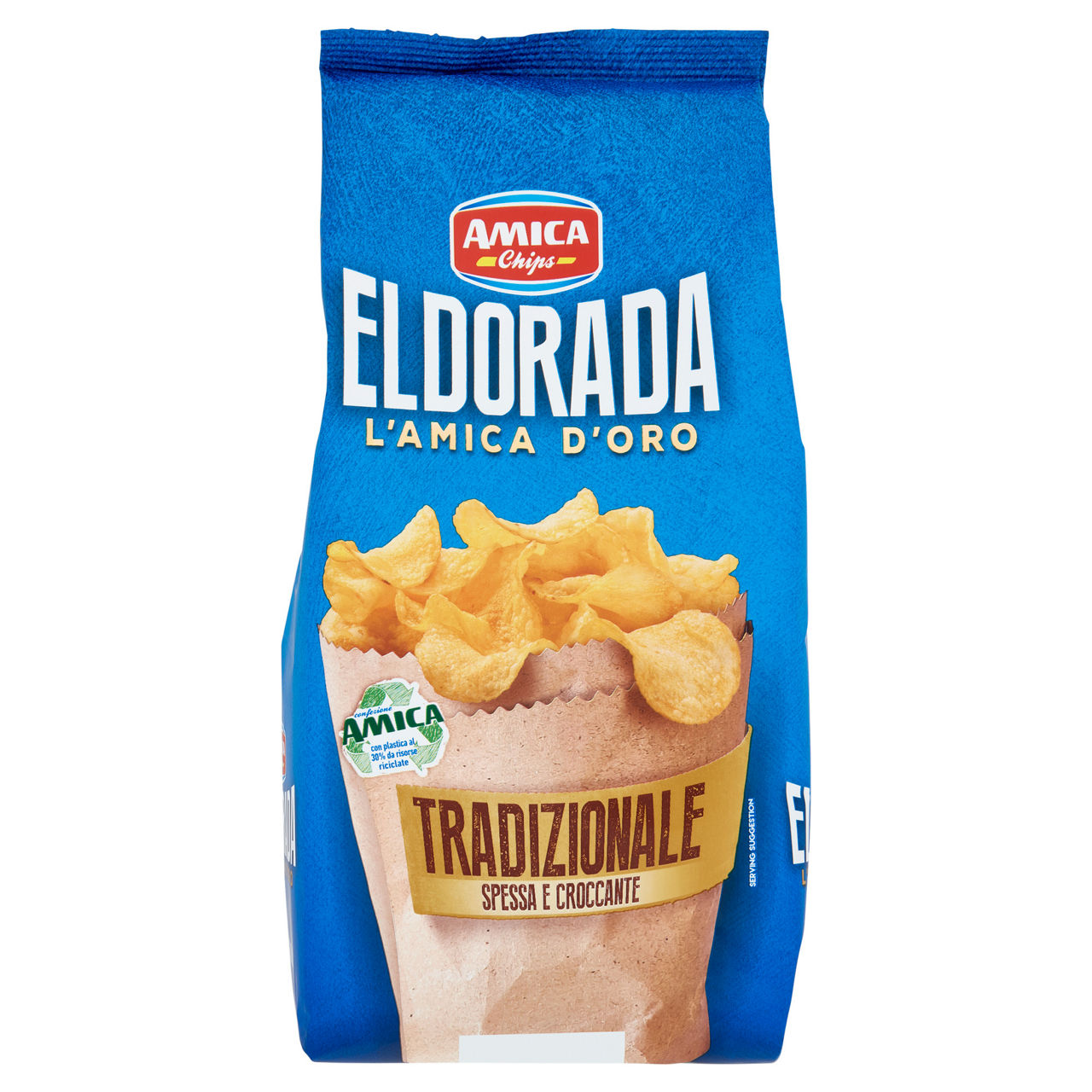 Patatine L'amica d'oro tradizionale spessa e croccante 130 gr