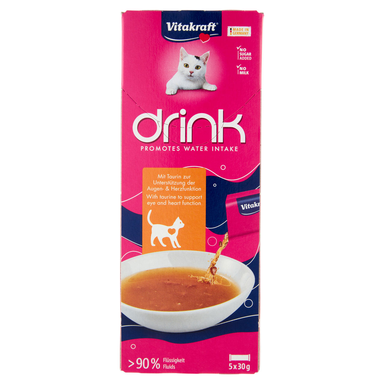 Vitakraft snack liquido per gatto pollo e taurina pz.5xg30 - Immagine 01