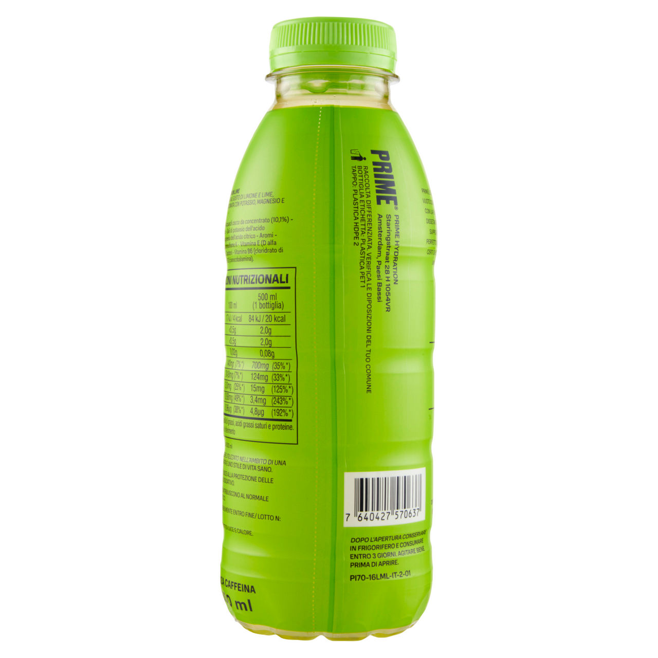 Bevanda aromatizzata Hydration gusto limone e lime 500 ml - Immagine 41