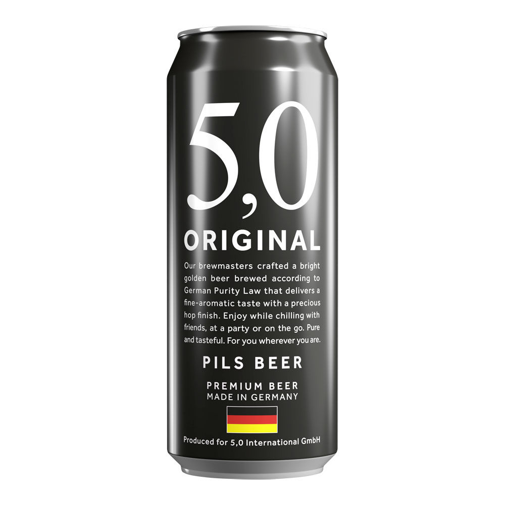 Birra tedesca 5,0 original 500 ml - Immagine 01