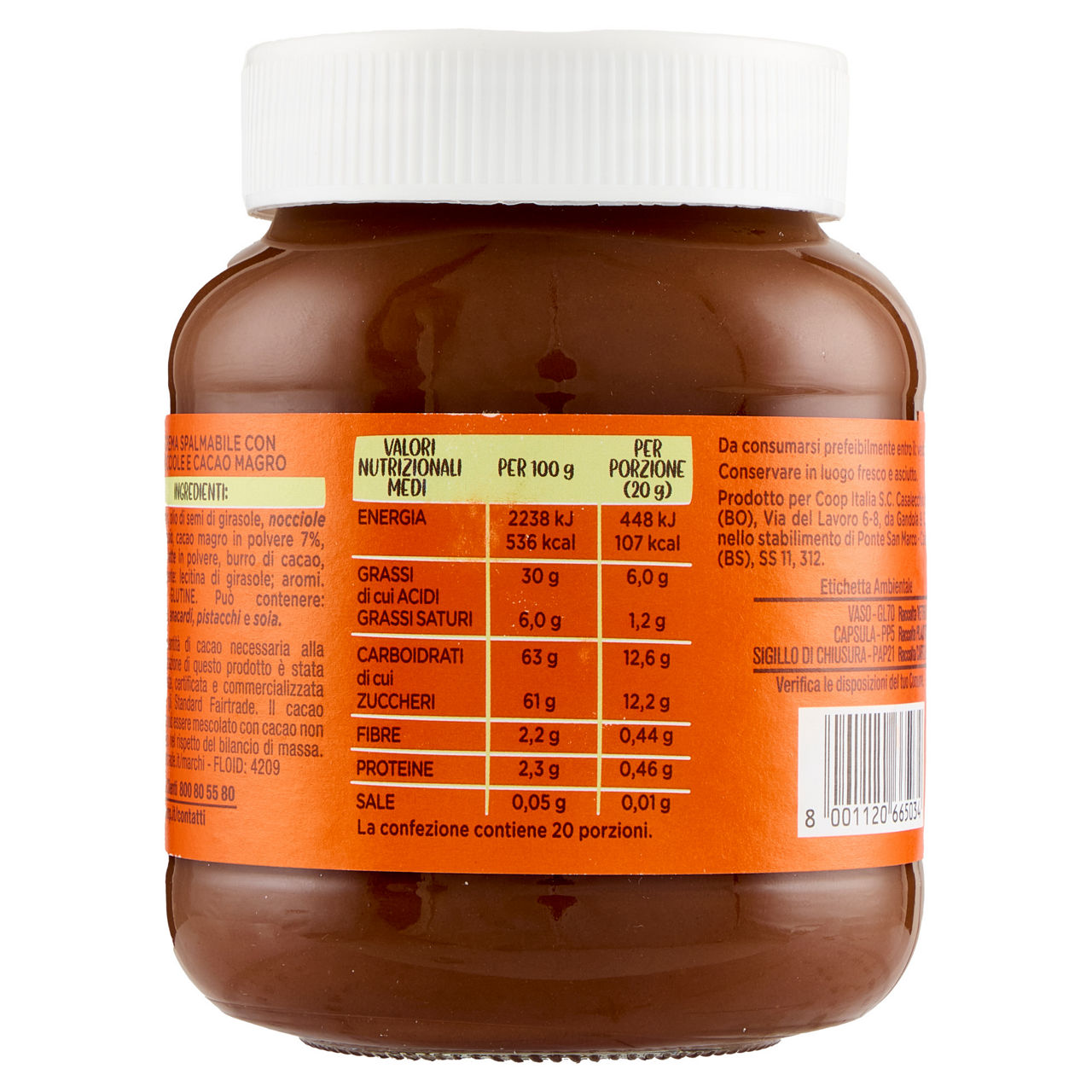 Crema spalmabile gli spesotti coop cacao e nocciole g 400 - Immagine 41